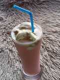 Rose And Chocolate Vanilla Milkshake