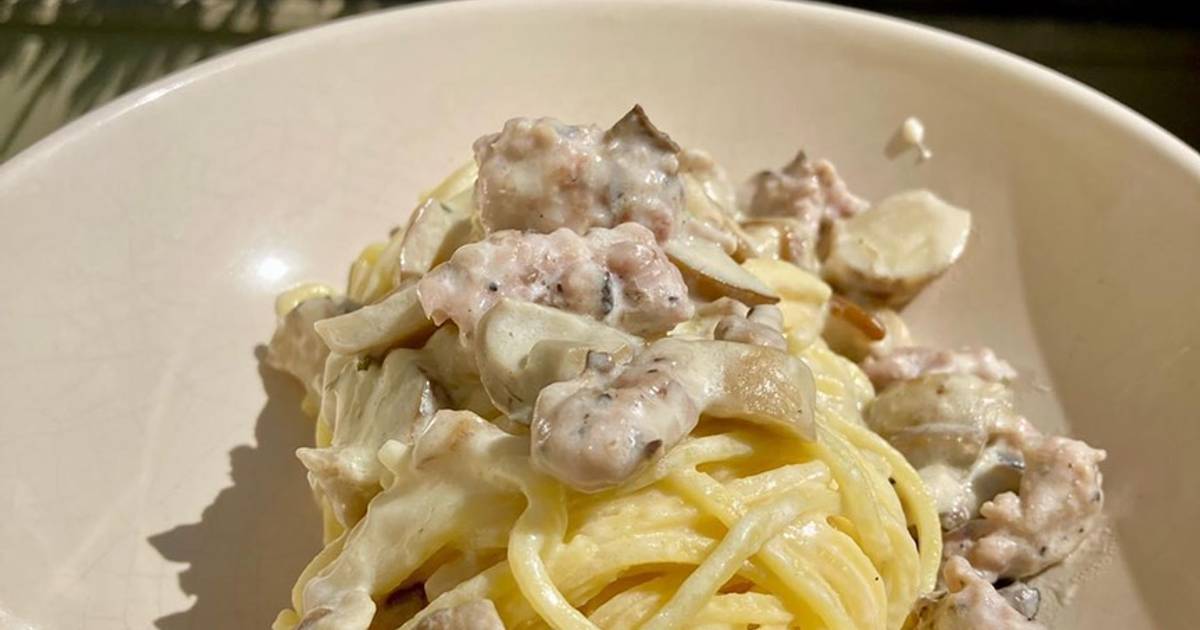 Ricetta Pasta fresca con porcini e salsiccia al tartufo di This is Ele