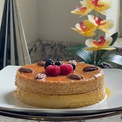 A picture of Mexican Flan Napolitano.