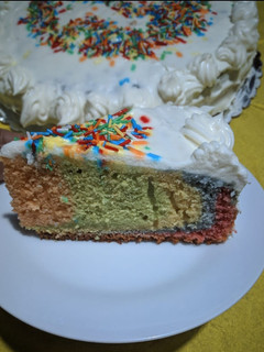 Una foto de Pastel Arcoíris