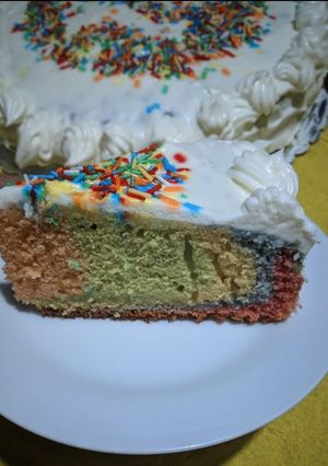 Una foto de Pastel Arcoíris