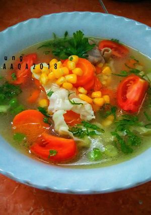 Foto resep Sayur Sop Jagung (masakan rumahan sederhana)