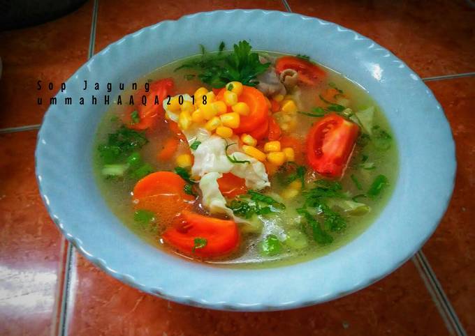Bagaimana Menyiapkan Sayur Sop Jagung (masakan rumahan sederhana), Bisa Manjain Lidah