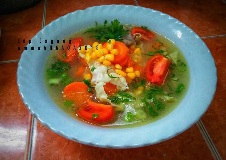 Sayur Sop Jagung (masakan rumahan sederhana)