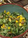 سلطة البقلة والفطر 🥗🌱