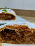 Strudel de manzana y piñones