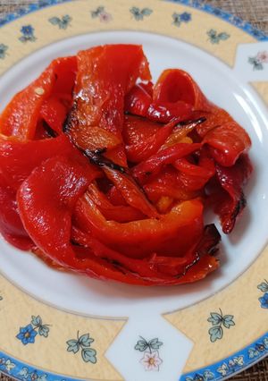 Φωτογραφία της συνταγής Εύκολες και γρήγορες ψητές πιπεριές Φλωρίνης στο air fryer 🌶️❤️