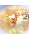 ข้าวต้มกุ้งหมู🦐🐷ทรงเครื่องสูตรน้ำท่วม~