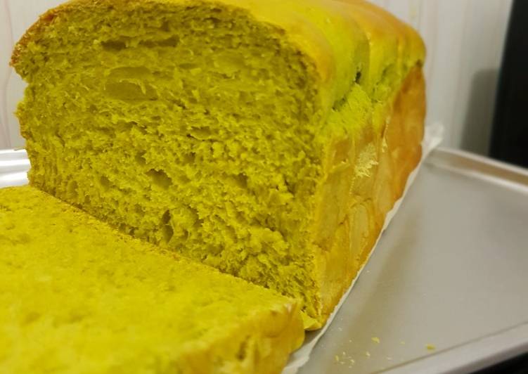 Cara termudah untuk Vegan SempurnaRoti Tawar Pandan (modifikasi killer soft bread)