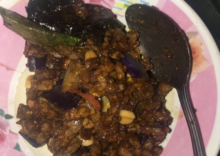 Tempe terong pedas manis