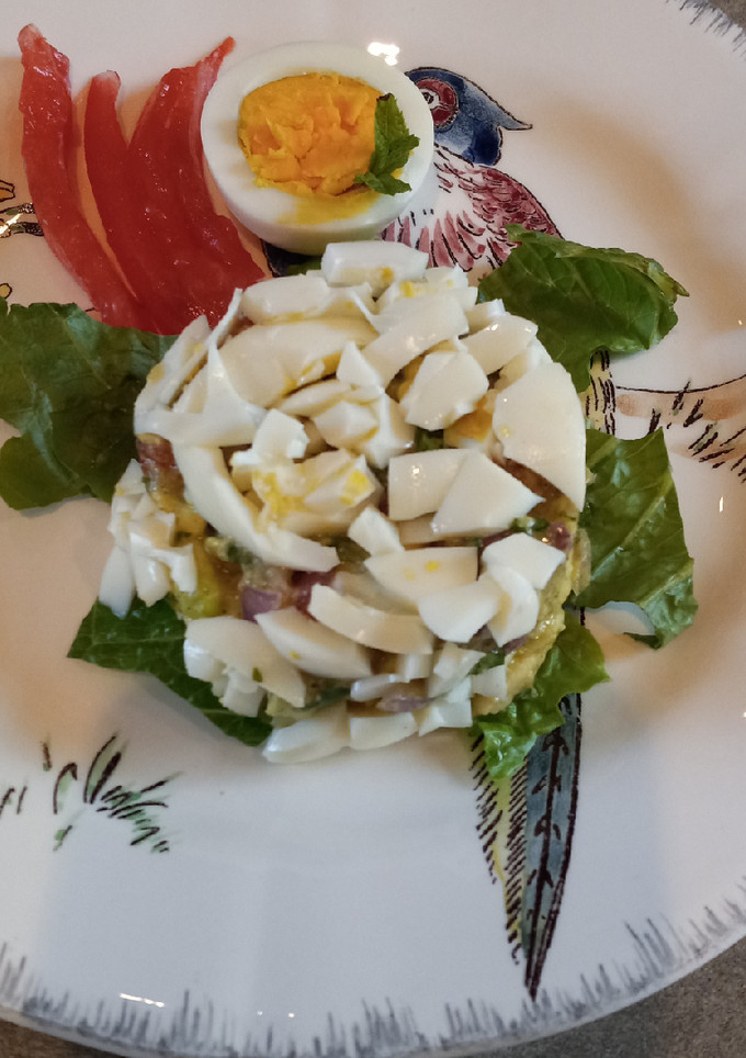 Una foto de Ensalada con claras de huevo 🤤🤤