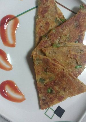 A picture of Saangri ke parathe.