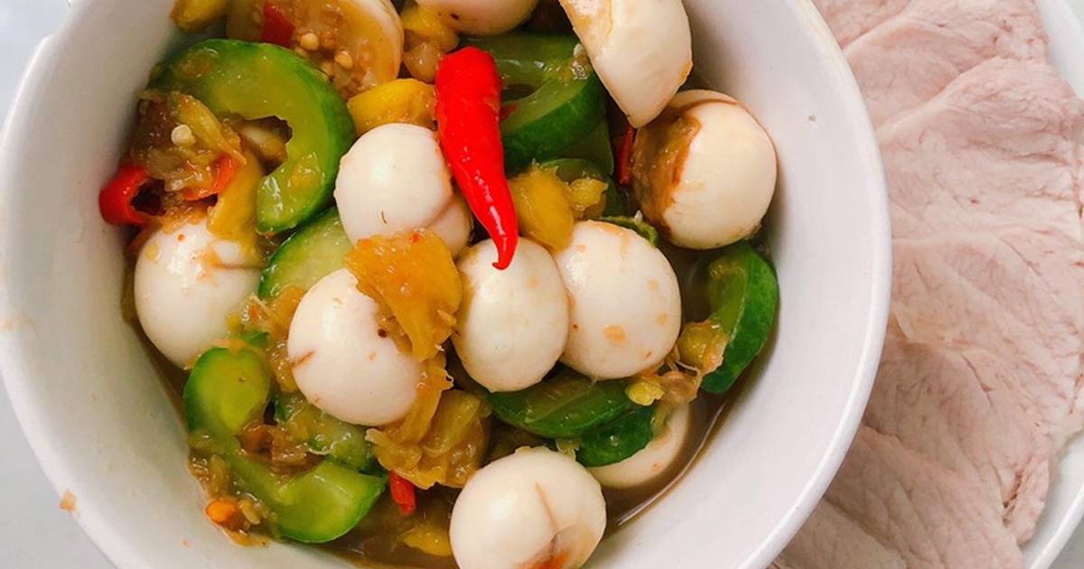 Cách Làm Món Cà pháo ngâm mắm nêm của Bích Tuyền Cookpad