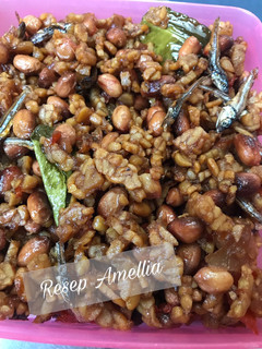 Foto resep Sambel kering tempe teri kacang oishii