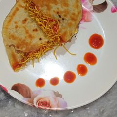 A picture of Cheese masala tortilla wraps.