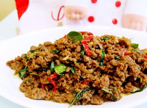 Foto resep Beef Basil ala Thailand / Pad Ka Prao