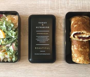 Ultimate, Prepare Cheese Crepes with Meat Vegetable Salad Side Savory Delicious