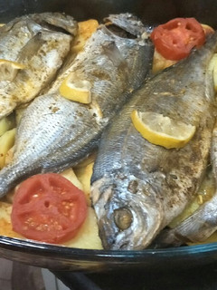 صورة لوصفة سمك في الفرن مع الخضار 🐟🐟🐟