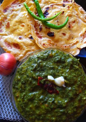 A picture of Sarson ka saag.