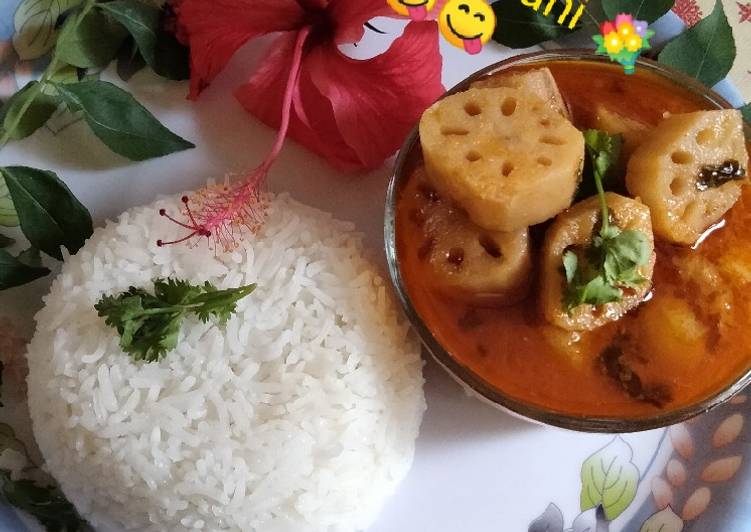 Lotus stem gravy😋😋💐