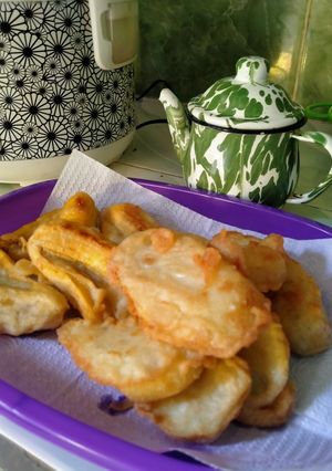 Foto resep Ubi + pisang goreng simpel