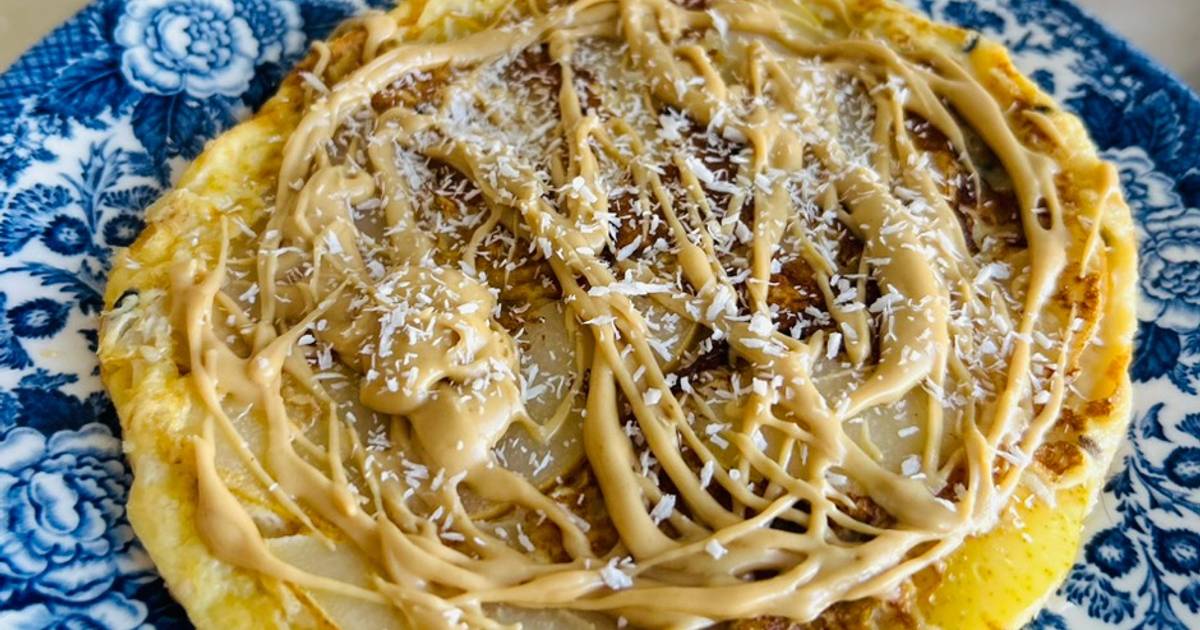 Pancake de pera 🍐 Receta de Yesica Magnone Cookpad