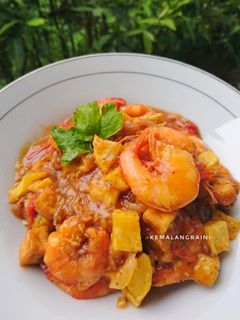 Foto resep Udang Tahu Kentang Saus Asam Manis
