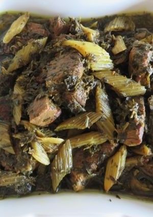 عکسی از دستور خورش کرفس با مرغ