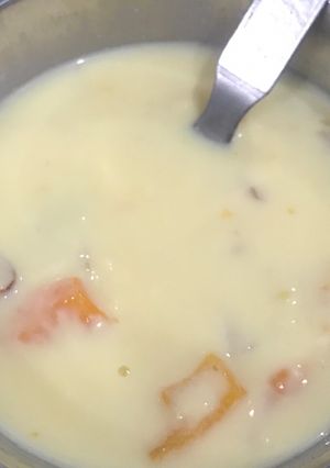 A picture of Fruit custard.