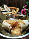 LONTONG ONCOM RICE COOKER + SAMBEL KACANG NAMPOL