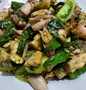 Cara Simple Membuat Resep  Tumis cumi asin tempe cabe hijau yang Enak Banget, Bikin Ketagihan
