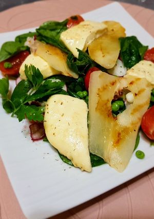 O poză a rețetei Salata cu brânză și pere la grătar!.