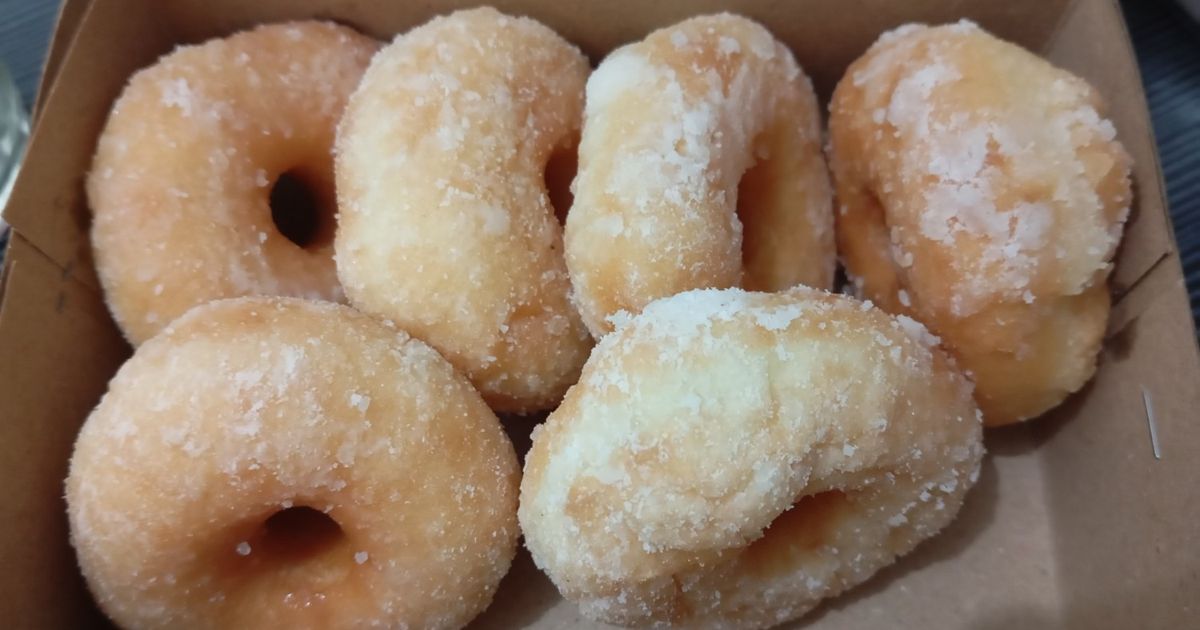 Donat gula pasir karamel
