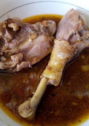 A picture of Kienyeji chicken stew #Authormarathon.