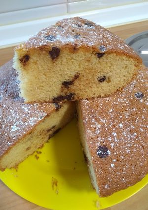 Una foto de Bizcocho con pepitas de chocolate