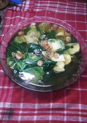 Foto resep Sayur bening bayam,oyong,rebung