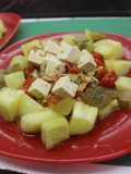 Ensalada de berberechos y queso
