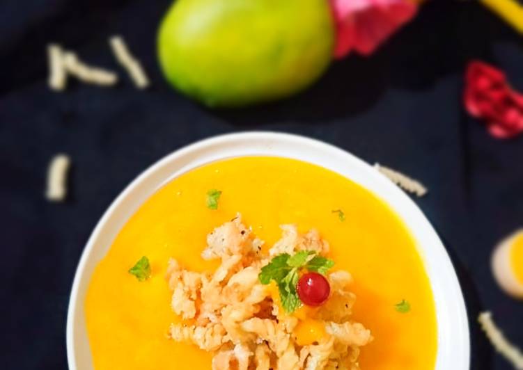 Crunchy Pasta In Mango Puree