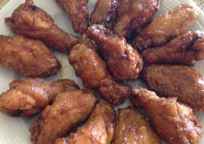 Asian style sweet and spicy wings