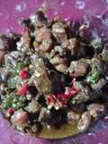 Tumis ati ampela ayam
