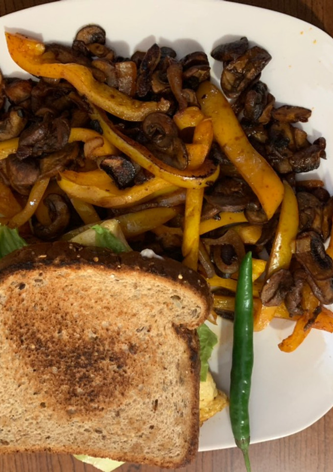 Una foto de Sándwich vegano