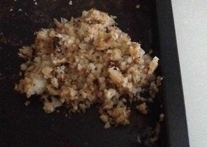 Hacked Crispy Rice / Fried Rice (Cauliflower)