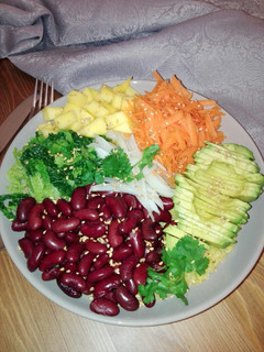 Una foto de Poke o Buddha Bowl vegano