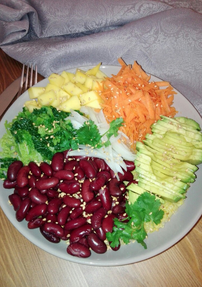Una foto de Poke o Buddha Bowl vegano