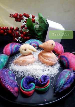 A picture of Gujiya colorful Holi special.
