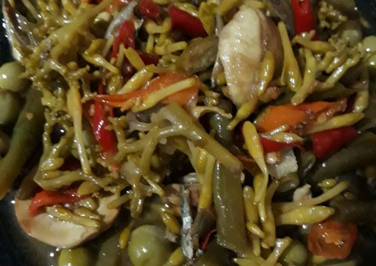 Resep Oseng bunga pepaya  g pahit oleh Bundanya Alby Cookpad