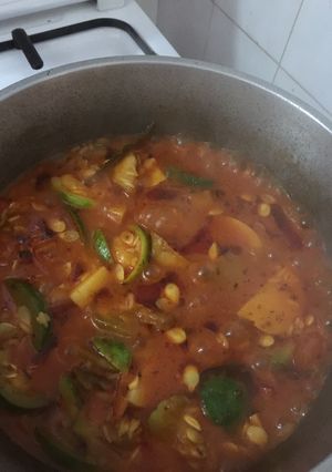 Una foto de Estofado con arroz