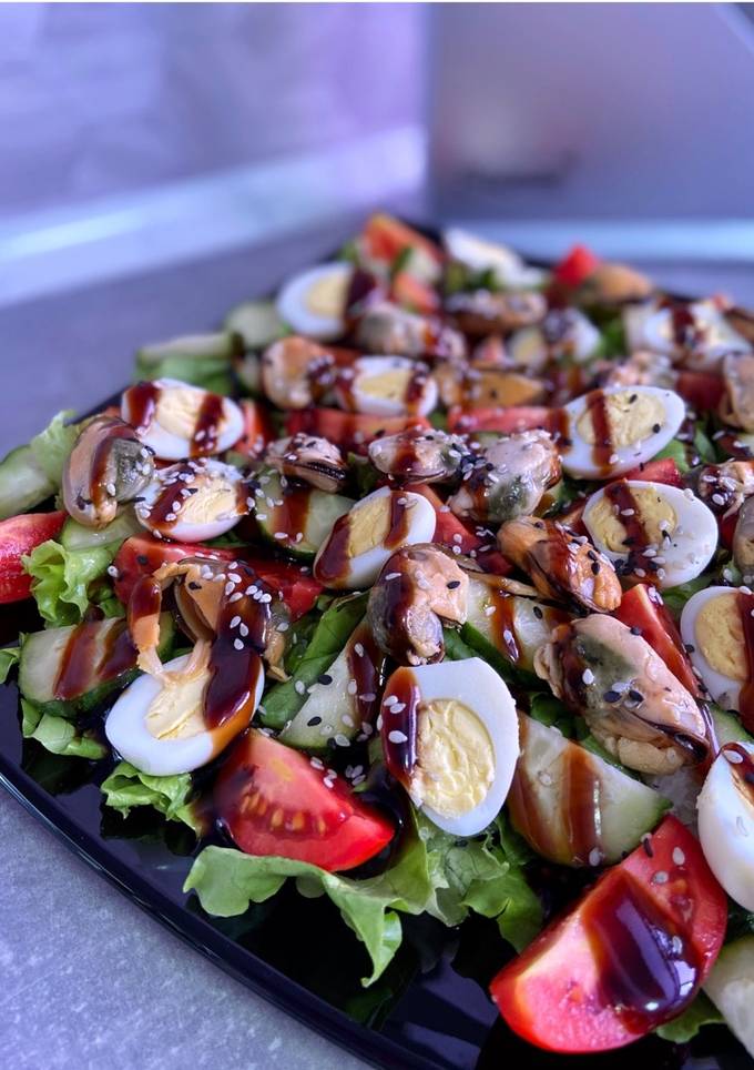 Салат з морепродуктами🥗