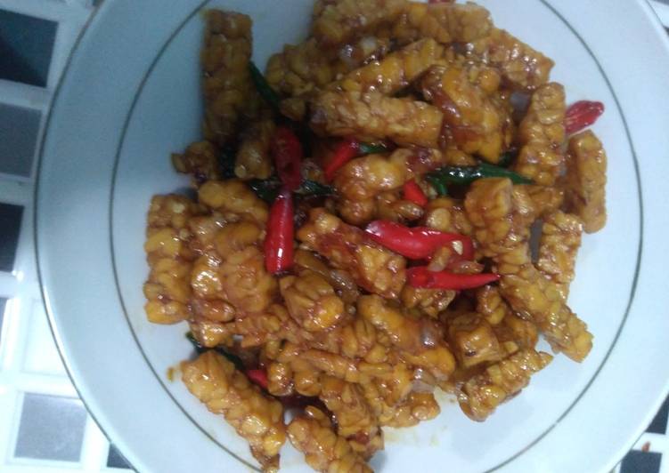 Tumis tempe kecap sederhana