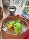 Bakpao Labu Kuning isi Kacang Ijo
